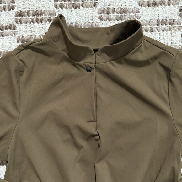 Aday Womens Pullover 1/4 Snap Top Size XS Performance Workout Travel Long Sleeve - Picture 5 of 10